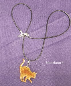 Epoxy Cat Necklace