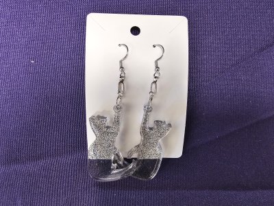 Epoxy Cat Earrings
