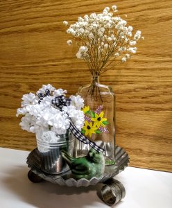 Hand painted bud vase, black eyed susan vase, flower vases, unique gift for her, bottle home decor, Mother's Day gifts