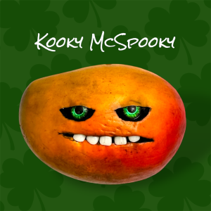 Mango with a Face, Halloween, tropical, fruit, vegan, chef gift, gardener gift, funny, creepy, spooky, teeth, gag gift, one of a kind, vegetable, anthropomorphic, kitchen decor