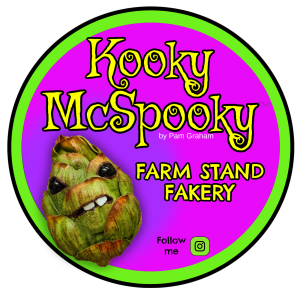 Black Plum with a face, Halloween, vegan, gift, gardener gift, funny, creepy, spooky, teeth, gag gift, one of a kind, fruit, vegetable, anthropomorphic, kitchen decor