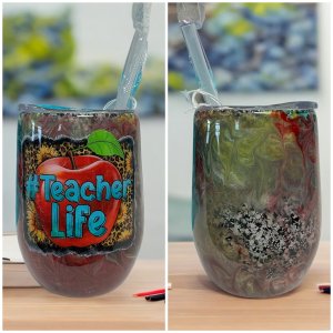 Teacher Life Wine tumbler