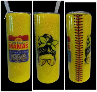 20 oz Softball Mama and Sunflower Seeds