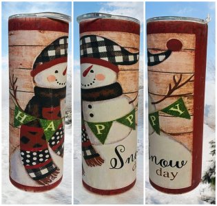 Snow Days glow in the dark 20 oz Tumbler