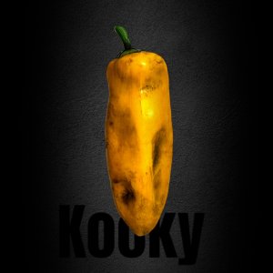 Yellow chili pepper with a Face, Halloween, vegan, gift, chef gift, gardener gift, funny, creepy, spooky, teeth, gag gift, one of a kind, vegetable, anthropomorphic, kitchen decor