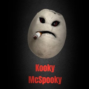 Rotten Egg with a face, Halloween, cigarette, smoker, vegan, gift, gardener gift, funny, creepy, spooky, teeth, gag gift, one of a kind, vegetable, anthropomorphic, kitchen decor