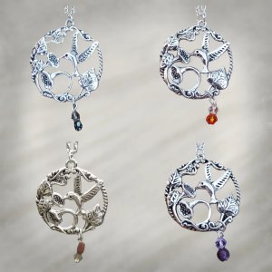 Silver Bird Pendant Necklace