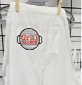 Embroidered Apron Grill Season