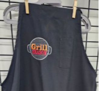 Embroidered Apron Grill Season