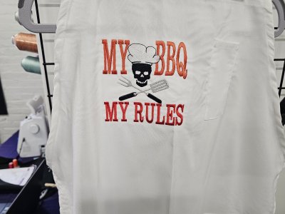 Embroidered Apron - My BBQ My Rules