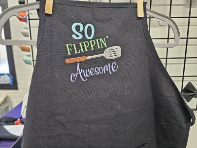 Embroidered Apron - So Flippin' Awesome - Child Size