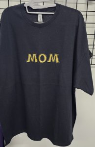 Embroidered Mom Shirt -Sizes L, XL, XXL