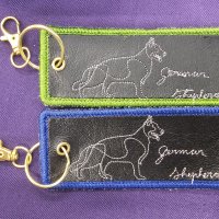 German Shephard/Green