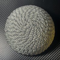 6 inch decorative rope silver