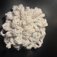 Jute tubing cream/grey 6 inch