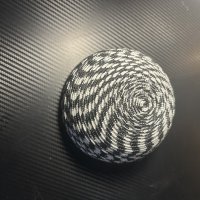 Decorative rope black/white 6 inch