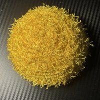 Shaggy yarn yellow 4 inch