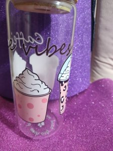 Glass Cups with sayings