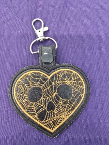 Skeleton Heart Keychain