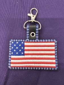 American Flag Keychain
