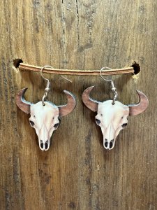 Bull Skull Earrings