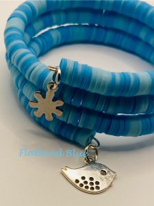 Blue wrap bracelet
