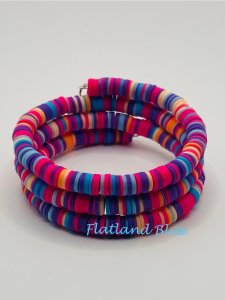 Multicolor Clay Wrap Bracelet