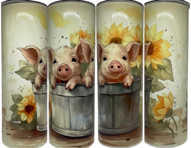Little Piggies in a Tub (20oz Tumbler)