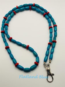 Wood bead lanyard