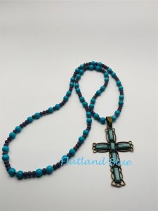 Agate Cross Necklace