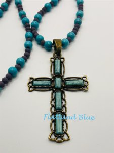 Agate Cross Necklace