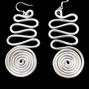 Anodized Aluminum Egyptian like Earrings