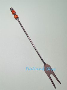 Beaded meat/pickle fork #PF1