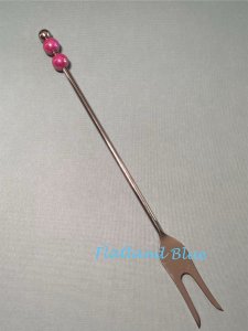 Beaded meat/pickle fork #PF4