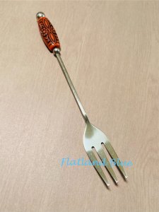 Beaded appetizer fork #AF1