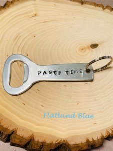 “Party Time” bottle opener/keychain #BT3