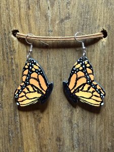 Yellow Butterfly Earrings