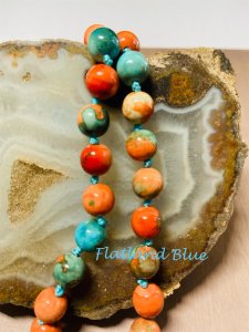 Ocean jade necklace #N39
