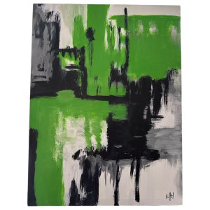 Green with Envy 18" x 24" acrylic on canvas