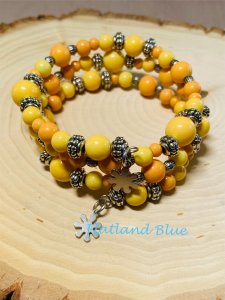 Glass wrap bracelet #WB6