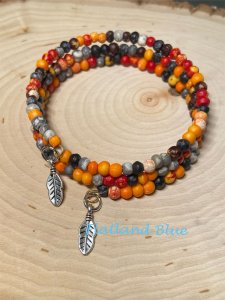 Bone wrap bracelet #WB7