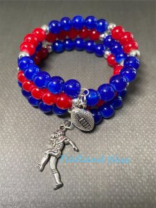 Football wrap bracelet #WB7