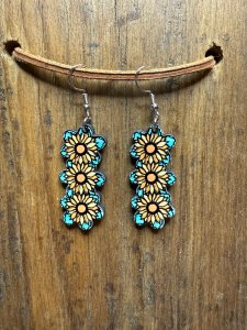 Sunflower Trio Earrings