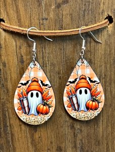 Boujee Ghost Halloween Earrings