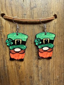 St Patrick’s Day Leprechaun Earrings