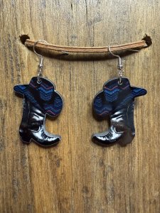 Boots and Hat Earrings