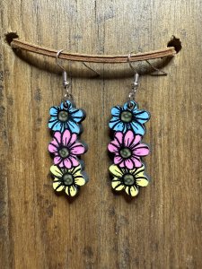 Spring Flower Trio Earrings