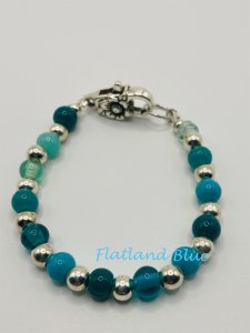 Blue-green bracelet #CB12