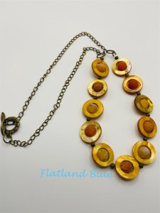 Agate & Shell necklace #N28
