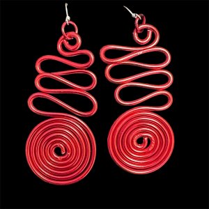 Anodized Aluminum Egyptian like Earrings